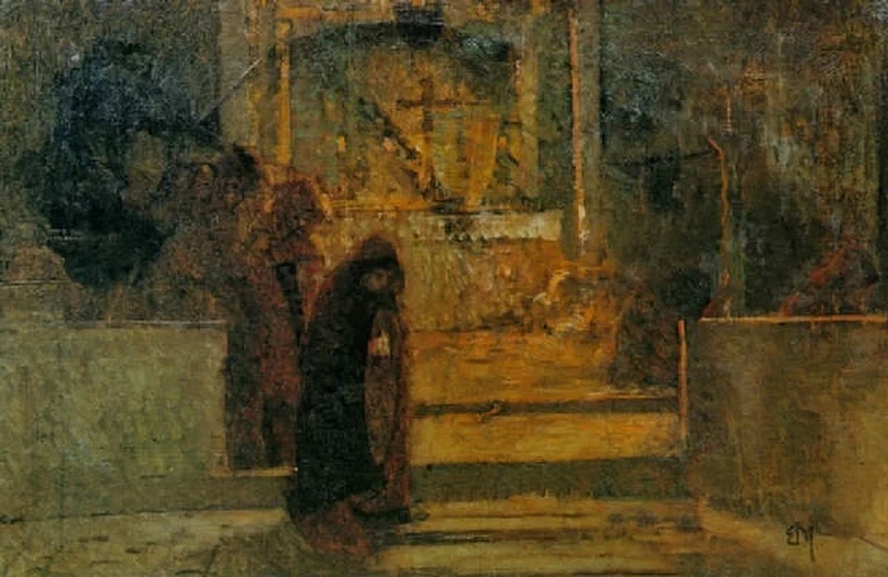 (Attribuito a), Alla fine della messa